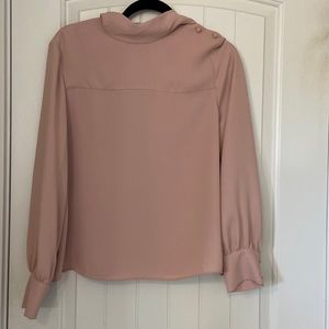 Wilfred soft pink lightweight blouse.